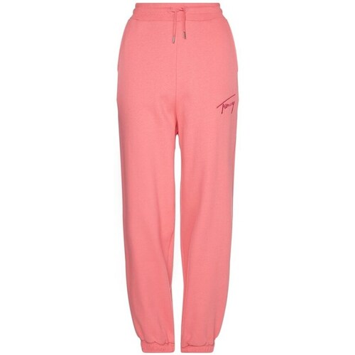 Clothing Women Trousers Tommy Hilfiger Tjw Tommy Signature Pink