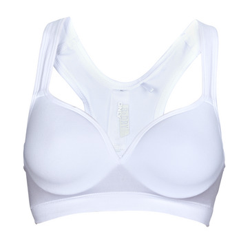 Clothing Women Sport bras Only Play ONPMARTINE SEAM SPORTS BRA - NOOS White