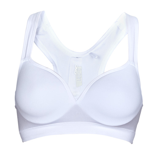 Clothing Women Sport bras Only Play ONPMARTINE SEAM SPORTS BRA - NOOS White