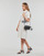 Clothing Women Short Dresses Karl Lagerfeld PIQUE POLO DRESS White / Black