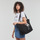 Bags Women Shopping Bags / Baskets Karl Lagerfeld K/IKONIK 2.0 KARL CANV SHOPPER Black