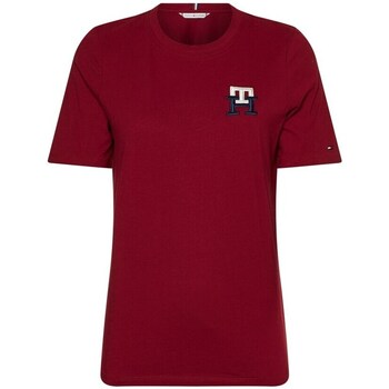 Clothing Women Short-sleeved t-shirts Tommy Hilfiger WW0WW37433 Xjs Bordeaux