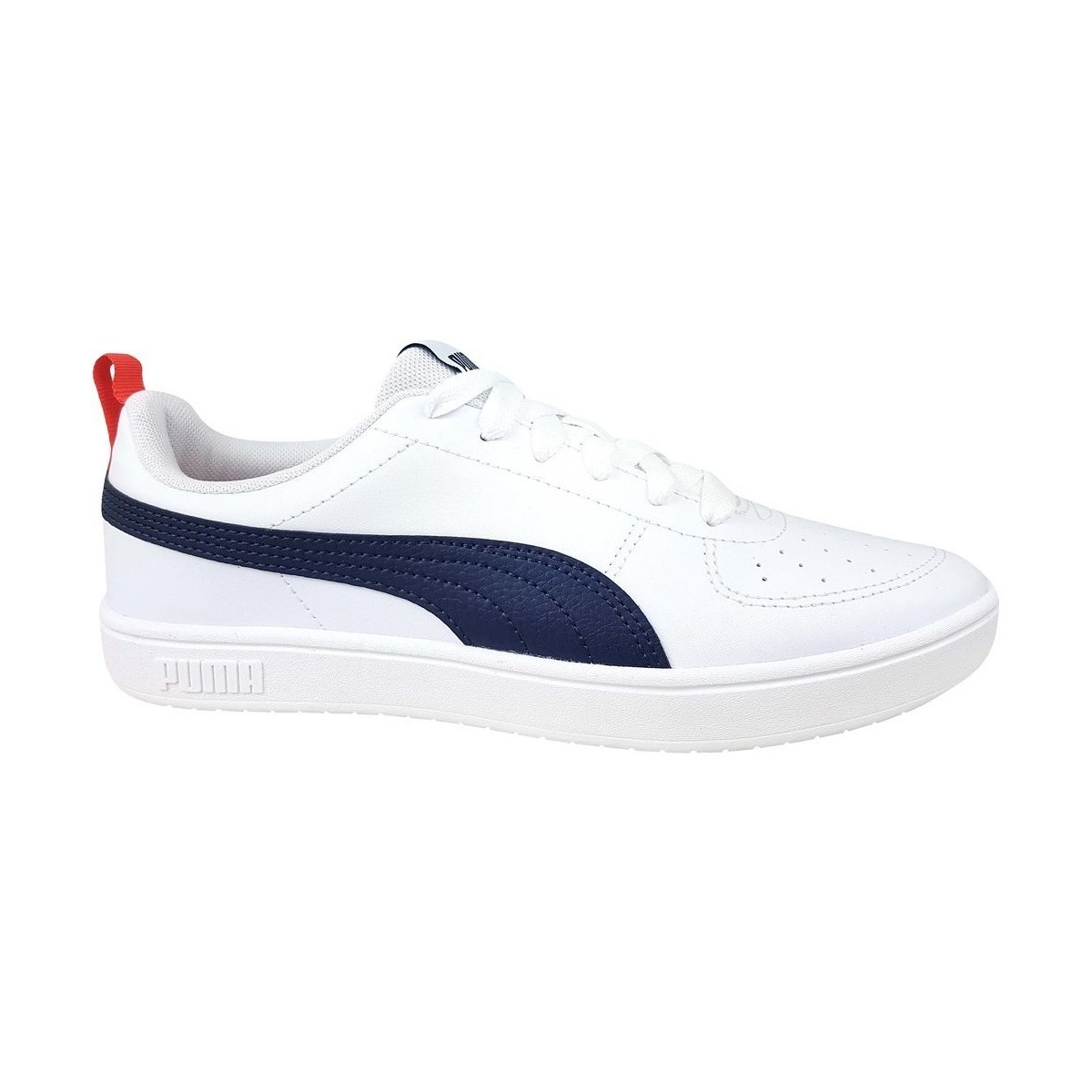 puma  rickie jr  boys's children's shoes (trainers) in white