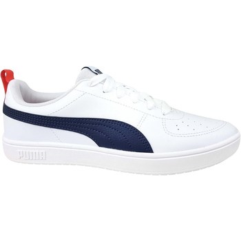 puma  rickie jr  boys's children's shoes (trainers) in white