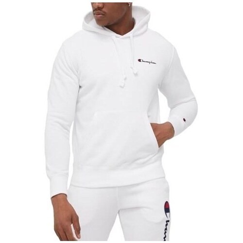 Clothing Men Sweaters Champion Hooded Sweatshirt White