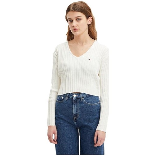 Clothing Women Jumpers Tommy Hilfiger DW0DW14253 Ybl White