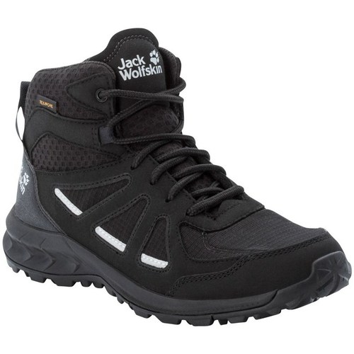 Shoes Women Walking shoes Jack Wolfskin Woodland 2 Texapore Mid W Black