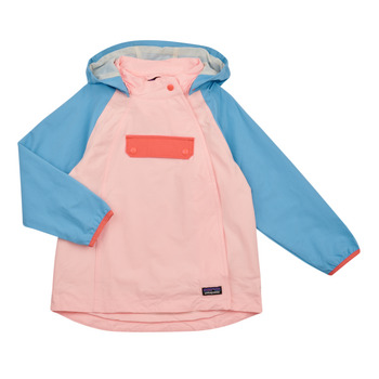 Clothing Girl Jackets Patagonia Baby Isthmus Anorak Pink / Blue / Coral