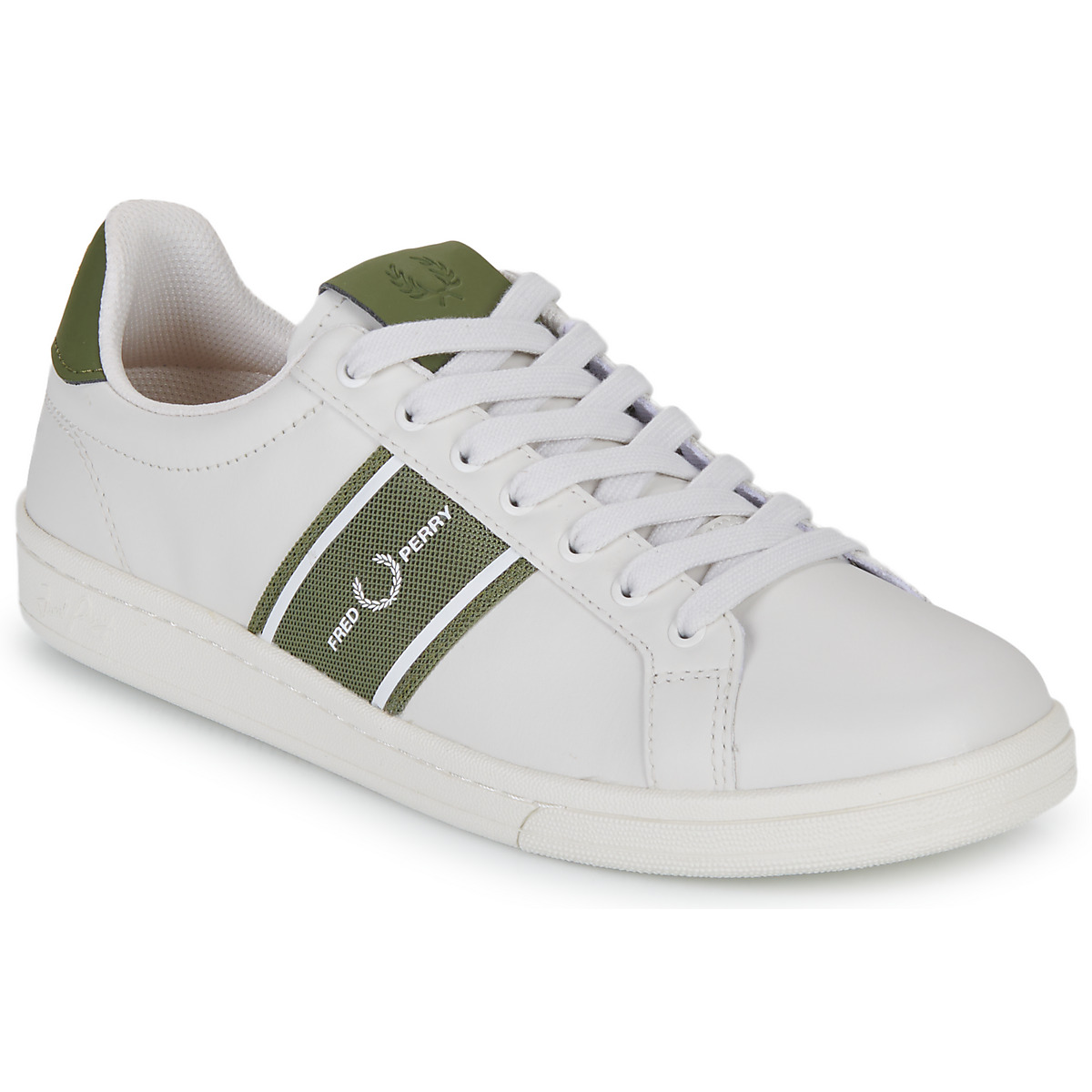 Fred Perry B721 Lea/graphic Brand Mesh Beige