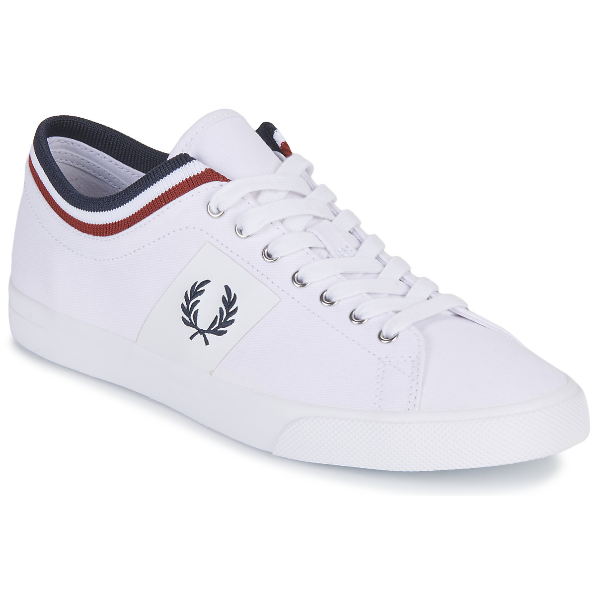 Fred Perry Underspin Tipped Cuff Twill White