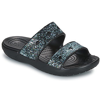 Shoes Girl Mules Crocs Classic Crocs Glitter Sandal K Black