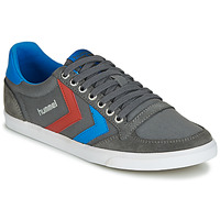 Shoes Low top trainers Hummel TEN STAR LOW CANVAS Grey / Blue / Red