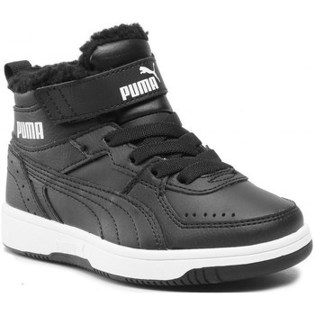 Shoes Children Mid boots Puma Rebound Joy Fur PS Black
