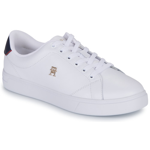 Tommy Hilfiger ELEVATED ESSENTIAL COURT top SNEAKER Low Shoes delivery UK trainers - | Women Free £ Spartoo White - 