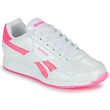 Shoes Girl Low top trainers Reebok Classic REEBOK ROYAL CL JOG 3.0 White / grey / turquoise / Pink