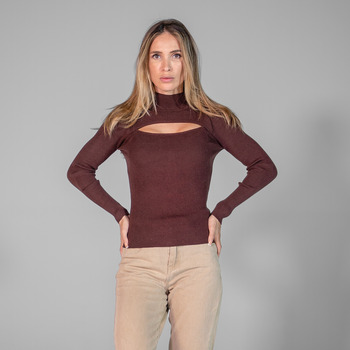 Clothing Women Tops / Blouses THEAD. PRECOMMANDE JENNA SWEATER Disponible le 10/12 Brown