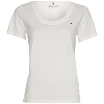 Clothing Women Short-sleeved t-shirts Tommy Hilfiger WW0WW36601 Ybl White