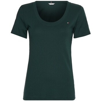 Clothing Women Short-sleeved t-shirts Tommy Hilfiger WW0WW36601 Mbp Green
