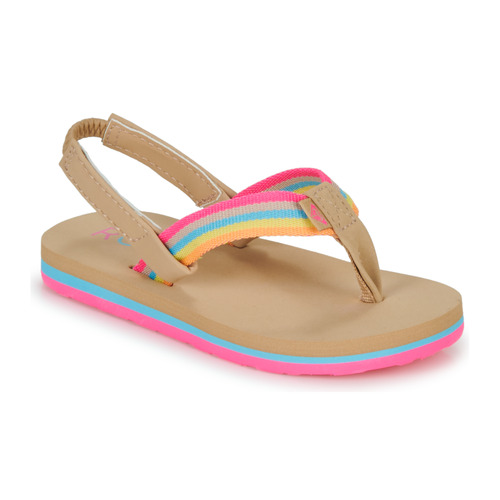 Shoes Girl Sandals Roxy TW COLBEE Pink / Multicolour