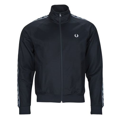 Clothing Men Track tops Fred Perry CONTRAST TAPE TRACK JACKET Marine