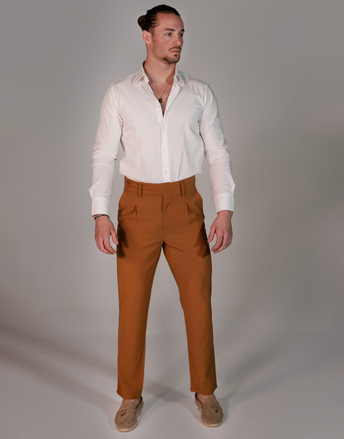 Clothing Men 5-pocket trousers THEAD. TED Brown