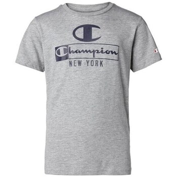 Champion  Crewneck Tshirt  boys's Children's T shirt in Grey