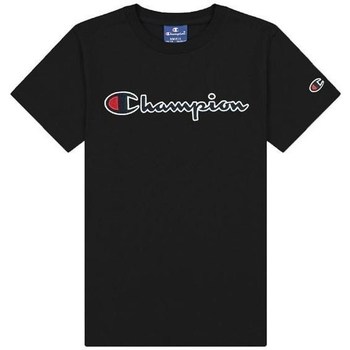 Clothing Girl Short-sleeved t-shirts Champion Crewneck Tshirt Black