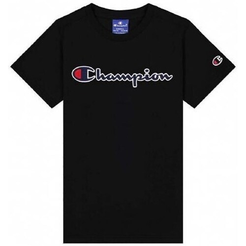 Clothing Boy Short-sleeved t-shirts Champion 305954KK001 Black