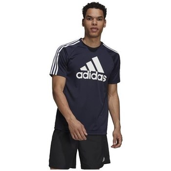 Clothing Men Short-sleeved t-shirts adidas Originals Sereno Logo Tee Marine