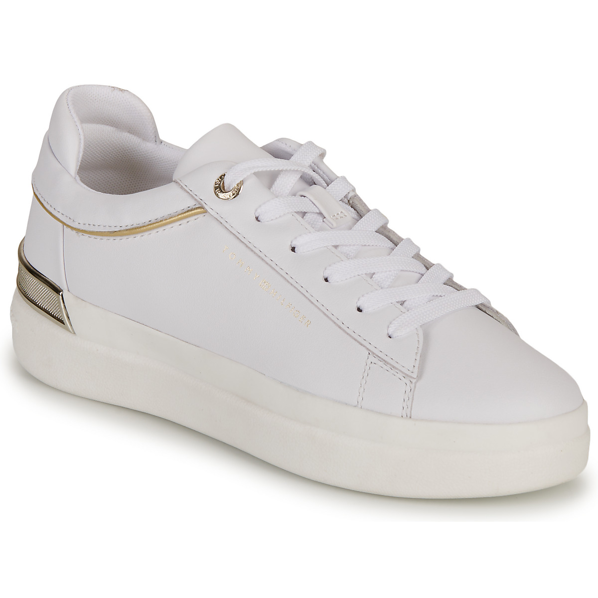 Tommy Hilfiger Lux Metallic Cupsole Sneaker White