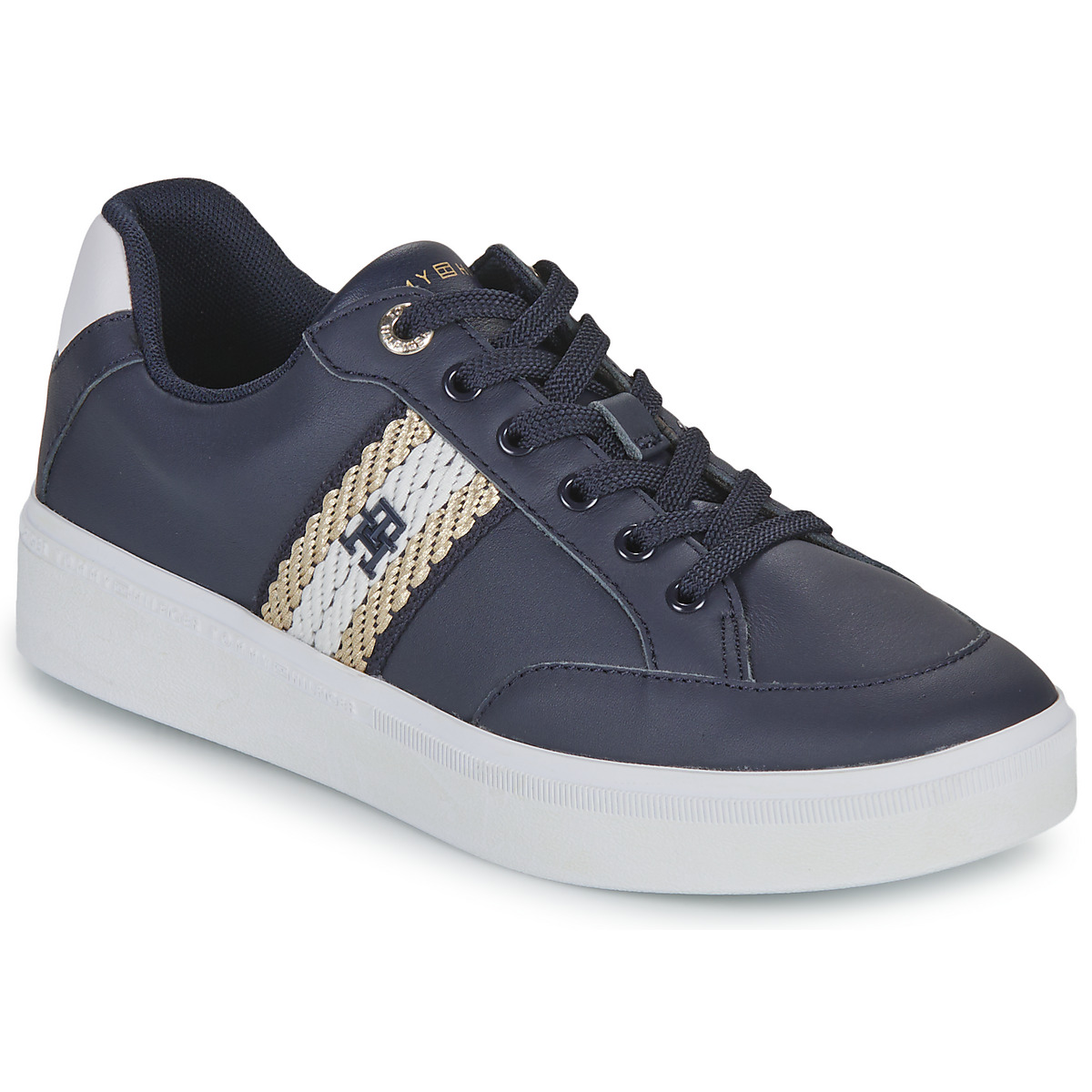 Tommy Hilfiger Court Sneaker With Webbing Marine