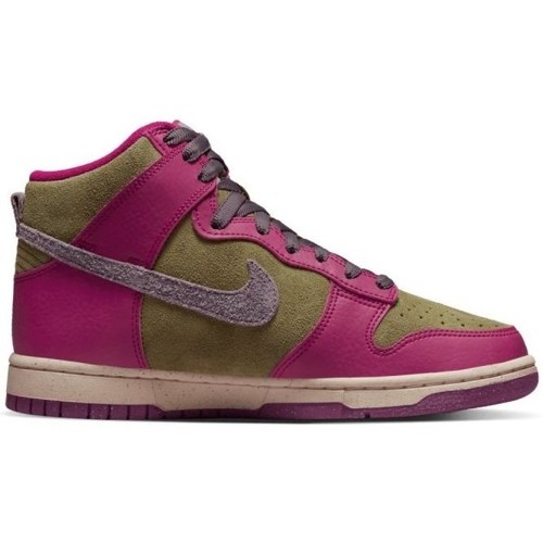 Shoes Women Hi top trainers Nike Dunk High Violet, Green
