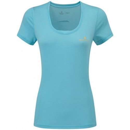 Clothing Women Short-sleeved t-shirts Ronhill Stride Zeal SS Tee Turquoise