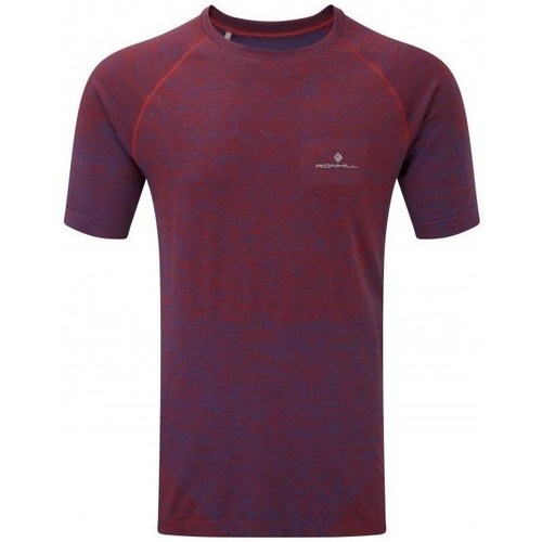 Clothing Men Short-sleeved t-shirts Ronhill Infinity Spacedye SS Tee Bordeaux