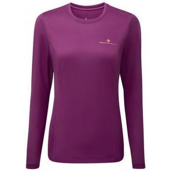 Clothing Women Short-sleeved t-shirts Ronhill Tech LS Tee Purple