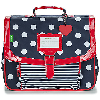 Bags Girl School bags Tann's CHARLOTTE CARTABLE 38 CM Marine / Red