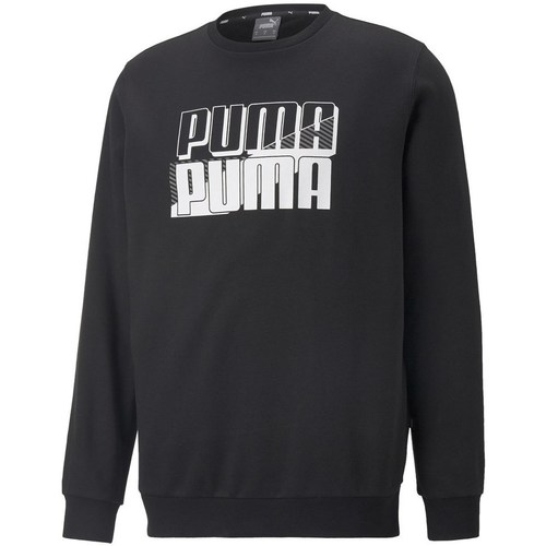 Clothing Men Sweaters Puma Power Logo Black