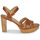 Shoes Women Sandals Lauren Ralph Lauren SOFFIA-SANDALS-HEEL SANDAL Cognac