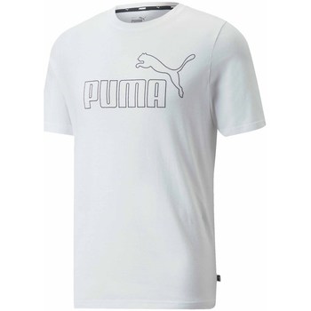 Clothing Men Short-sleeved t-shirts Puma Essentials Elevated White