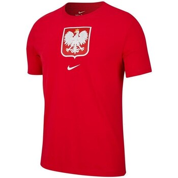 Clothing Men Short-sleeved t-shirts Nike Polska Crest Red
