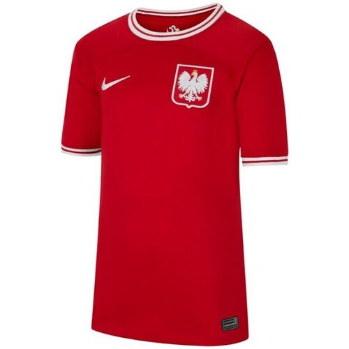 Clothing Boy Short-sleeved t-shirts Nike Polska Stadium Jsy Home JR Red