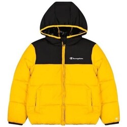 Clothing Boy Jackets Champion Legacy Hooded Black, Yellow