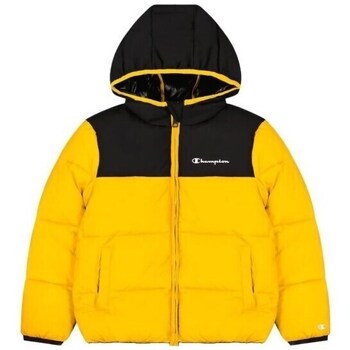 Clothing Boy Jackets Champion Legacy Hooded Black, Yellow