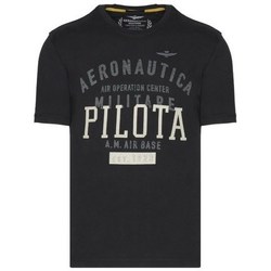 Clothing Men Short-sleeved t-shirts Aeronautica Militare TS2045J56334300 Black