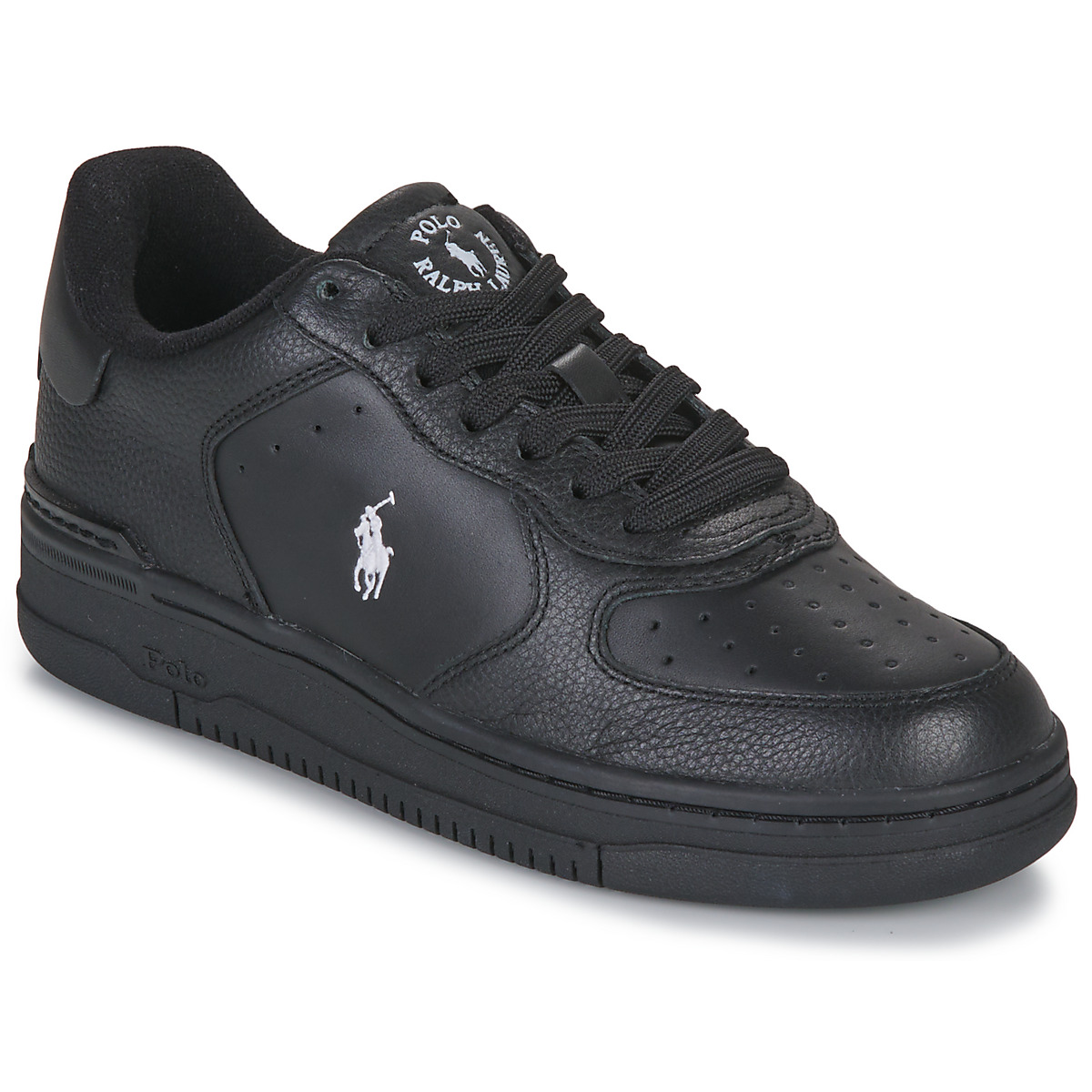 Polo Ralph Lauren Masters Crt-sneakers-low Top Lace Black
