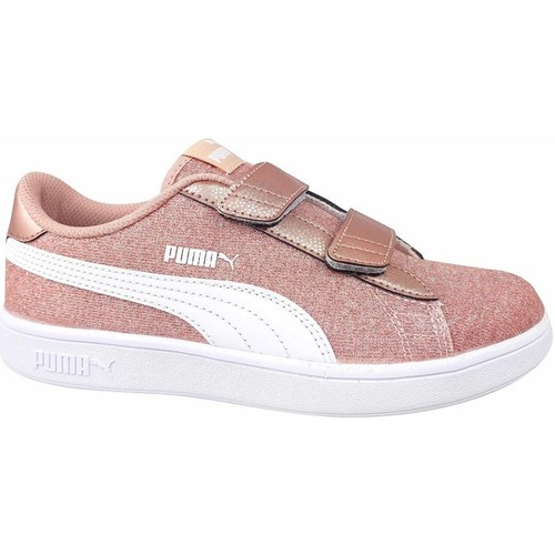 Shoes Children Low top trainers Puma Smash V2 Glitz Glam V PS Pink