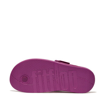 FitFlop iQUSHION ADJUSTABLE BUCKLE FLIP-FLOPS Purple