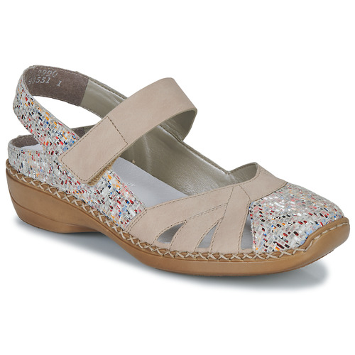 Shoes Women Sandals Rieker 41352-90 Pink / Beige
