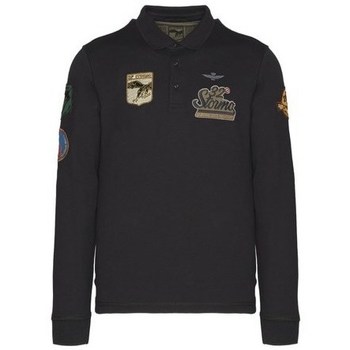 Aeronautica Militare  PO1659P19234300  men's T shirt in Black