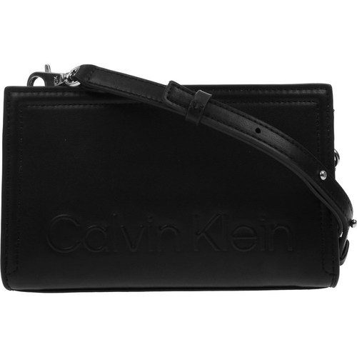 Bags Women Handbags Calvin Klein Jeans Minimal Hardware Crossbody Black